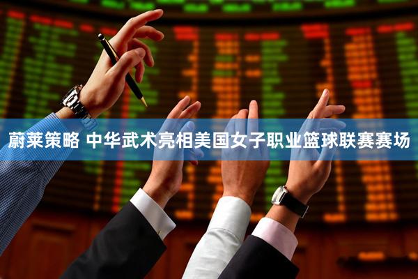 蔚莱策略 中华武术亮相美国女子职业篮球联赛赛场